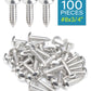 IMScrews 100 шт. # 8 x 3/4 дюйма (20 мм) Ферма 304 Винты по дереву с крестообразным шлицем из нержавеющей стали