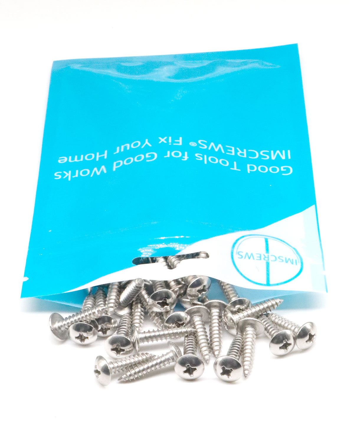 IMScrews 100 шт. # 8 x 3/4 дюйма (20 мм) Ферма 304 Винты по дереву с крестообразным шлицем из нержавеющей стали