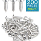 IMScrews 200 Qty #8 x 3/4"(20mm) Truss 304 Stainless Phillips Head Wood Screws