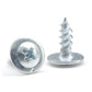 #8 x 1/2" Wood Screws 100pcs Self Tapping Modified Truss Head Screws Zinc Standard Thread for Wood Work MDF