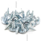 IMScrews 50 шт. # 8 x 1/2 дюйма, винты с ферменной головкой, саморезы со стандартной резьбой, работа по дереву, МДФ, цинк