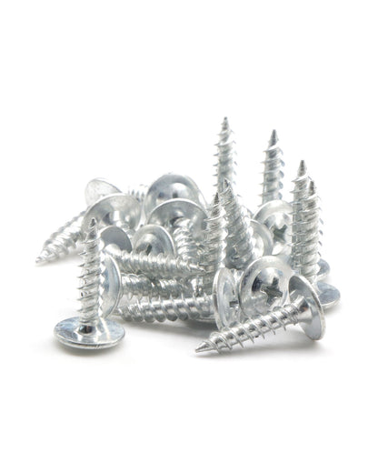 IMScrews 100pcs #8 x 3/4" Truss Head Screws Standard Thread Self Tapping Screws Wood Work MDF Zinc Plated