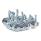 IMScrews, 100 шт. #7 x 1/2 дюйма, самосверлящие винты с ферменной головкой, стандартная резьба, работа по дереву, МДФ, цинк