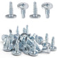 IMScrews 50pcs #8 x 1/2" Truss Head Screws Self Drilling Sheet Metal Screws Zinc Plated Modified Truss Head Self Driller
