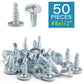 IMScrews 50pcs #8 x 1/2" Truss Head Screws Self Drilling Sheet Metal Screws Zinc Plated Modified Truss Head Self Driller