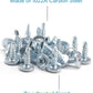 IMScrews 50pcs #8 x 1/2" Truss Head Screws Self Drilling Sheet Metal Screws Zinc Plated Modified Truss Head Self Driller