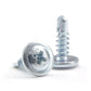 IMScrews 50pcs #8 x 1/2" Truss Head Screws Self Drilling Sheet Metal Screws Zinc Plated Modified Truss Head Self Driller