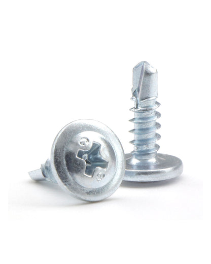 IMScrews 50 шт. #8 x 1/2 дюйма саморезы с ферменной головкой самосверлящие винты для листового металла оцинкованные модифицированные саморезы с ферменной головкой