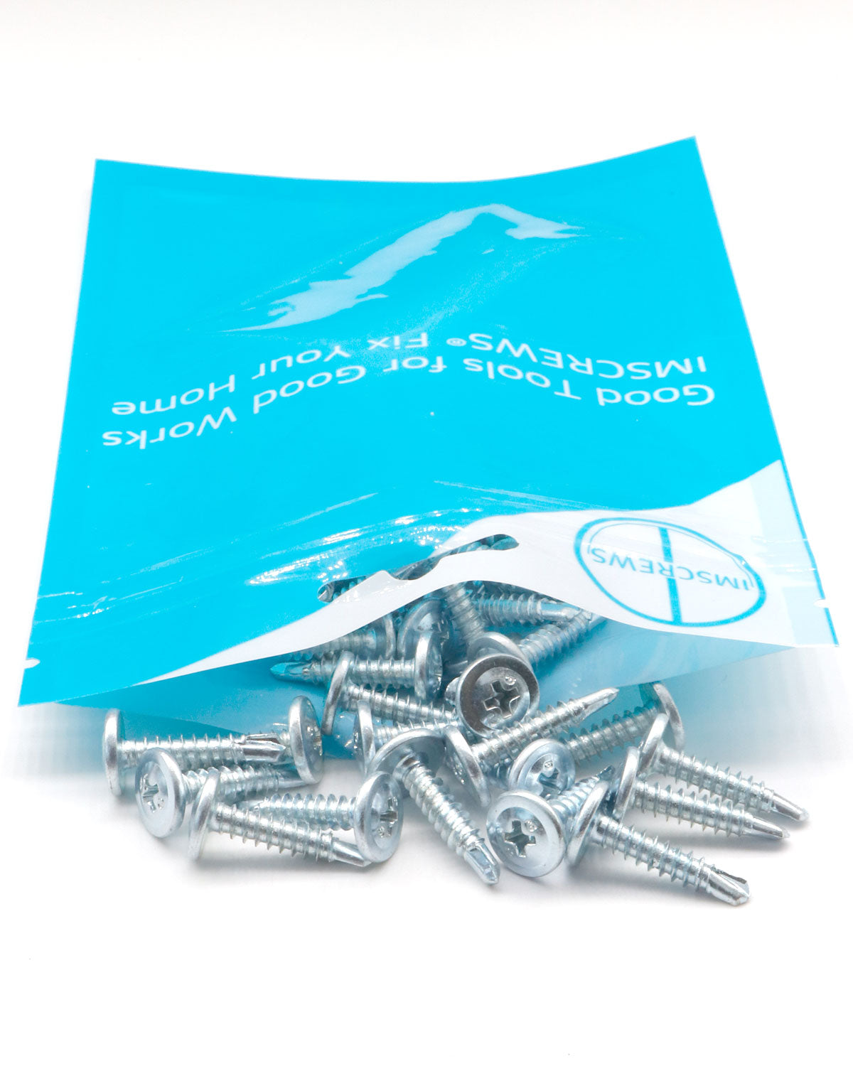 IMScrews 50pcs #8 x 3/4" Self Drilling Truss Head Screws Standard Thread Wood Work MDF Zinc