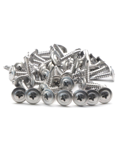 IMScrews 100pcs #8 x 1/2" Self Drilling Truss Head Screws Standard Thread Wood Work MDF 410 Stainless Steel
