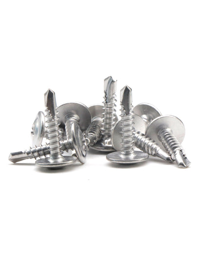 IMScrews 100pcs #8 x 1/2" Self Drilling Truss Head Screws Standard Thread Wood Work MDF 410 Stainless Steel