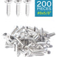 IMScrews 200 шт. #6 x 5/8" (16 мм) шурупы по дереву Phillips с плоской головкой из нержавеющей стали 18-8 (304) саморезы из нержавеющей стали с потайной головкой