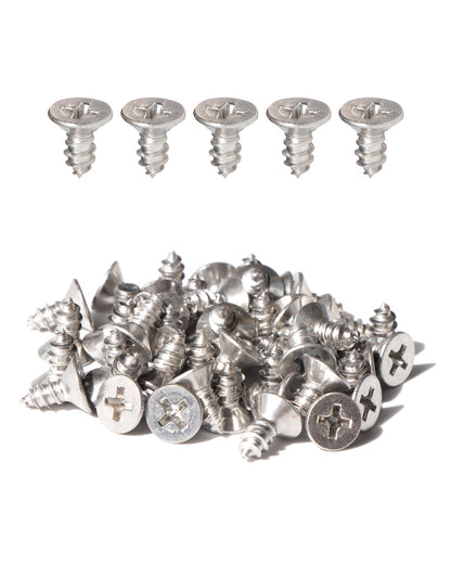 IMScrews 100 шт. #8 x 3/8" (9,5 мм) шурупы по дереву Phillips с плоской головкой из нержавеющей стали 18-8 (304) саморезы из нержавеющей стали с потайной головкой