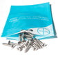 IMScrews 100pcs #8 x 1" (25mm) Stainless Flat Head Phillips Wood Screws 18-8 (304) Stainless Steel Countersunk Self Tapping Screws