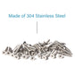 #8 x 1 Inch Wood Screws, Stainless Steel 304 Self Tapping Screws 50pcs, Flat Head Phillips Screws Sheet Metal Countersunk Exterior Screw for Indoor and Outdoor Wooden Working by IMSCREWS
