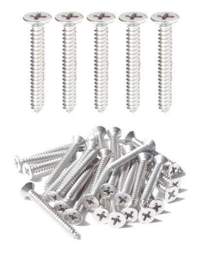 IMScrews 50 шт. #12 x 1-1/2 дюйма (38 мм) шурупы Phillips с плоской головкой из нержавеющей стали 18-8 (304) саморезы из нержавеющей стали с потайной головкой