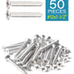 IMScrews 50 шт. #12 x 1-1/2 дюйма (38 мм) шурупы Phillips с плоской головкой из нержавеющей стали 18-8 (304) саморезы из нержавеющей стали с потайной головкой