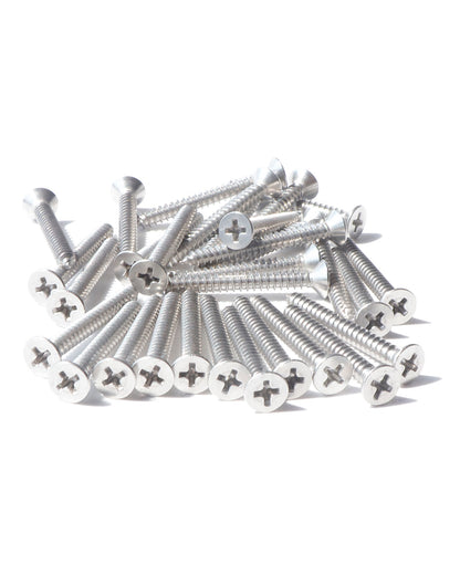 IMScrews 50 шт. #12 x 1-1/2 дюйма (38 мм) шурупы Phillips с плоской головкой из нержавеющей стали 18-8 (304) саморезы из нержавеющей стали с потайной головкой
