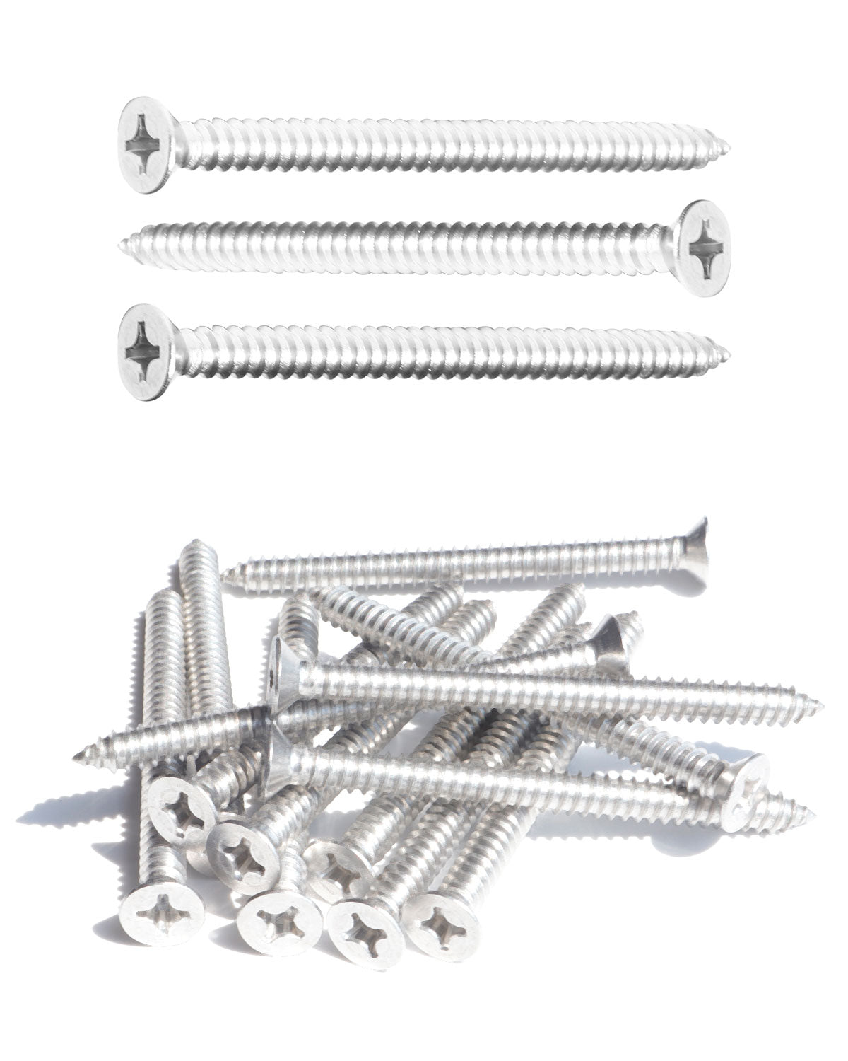 IMSCREWS Шурупы для шкафа # 12 x 2-1/2 дюйма Шурупы по дереву с плоской головкой Phillips 50 шт., Саморезы 18/8 из нержавеющей стали для работы с деревом внутри и снаружи