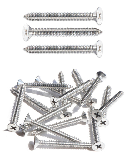 IMScrews 25 шт. # 14 x 1-3/4 дюйма (45 мм) шурупы по дереву Phillips с плоской головкой из нержавеющей стали 18-8 (304) саморезы из нержавеющей стали с потайной головкой