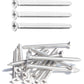 Wood Screws #14 x 2-1/2 Inch Flat Head Self Tapping Screws 25pcs, Stainless Steel 304 Sheet Metal Screws Cabinet Phillips Drive for Indoor and Outdoor Wooden Working by IMSCREWS