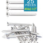 Wood Screws #14 x 2-1/2 Inch Flat Head Self Tapping Screws 25pcs, Stainless Steel 304 Sheet Metal Screws Cabinet Phillips Drive for Indoor and Outdoor Wooden Working by IMSCREWS