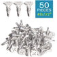 IMScrews 50pcs #8 x 1/2" Stainless Flat Head Phillips Self Drilling Screws, 410 Stainless Steel Full Thread Sheet Metal Tek Wood to Metal Screws