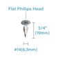 IMScrews 100 шт. # 14 x 3/4 дюйма Самосверлящие винты Phillips с плоской головкой из нержавеющей стали, винты из нержавеющей стали 410 с полной резьбой для листового металла Tek Wood to Metal