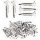 IMScrews 25pcs #14 x 1" Stainless Flat Head Phillips Self Drilling Screws, 410 Stainless Steel Full Thread Sheet Metal Tek Wood to Metal Screws