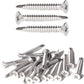 IMScrews 100pcs #12 x 1-1/2" Stainless Flat Head Phillips Self Drilling Screws, 410 Stainless Steel Full Thread Sheet Metal Tek Wood to Metal Screws