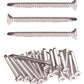 IMScrews 100pcs #10 x 2" Stainless Flat Head Phillips Self Drilling Screws, 410 Stainless Steel Full Thread Sheet Metal Tek Wood to Metal Screws