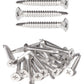 Stainless Steel Sheet Metal Screws #10 x 1-1/2 Inch 50pcs, Self Drilling Flat Head Phillips Stainless Steel 410 Screws Standard Thread Teks Screws for Wood to Metal Stud by IMSCREWS