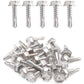 #8 x 3/4" Stainless Hex Washer Head Self Drilling Screws (50pcs), Stainless Steel 410 Fully Threaded Sheet Metal Flanged Hex Screw | by IMSCREWS