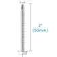 IMScrews 25pcs #8 x 2" Stainless Hex Washer Head Self Drilling Screws, 410 Stainless Steel Full Thread Sheet Metal Tek Screws