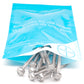 IMScrews 25pcs #8 x 2" Stainless Hex Washer Head Self Drilling Screws, 410 Stainless Steel Full Thread Sheet Metal Tek Screws