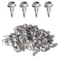 IMScrews 50pcs #8 x 1/2" Stainless Hex Washer Head Self Drilling Screws, 410 Stainless Steel Full Thread Sheet Metal Tek Screws