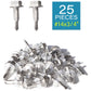 IMScrews 25 шт. # 14 x 3/4 дюйма, самосверлящие винты с шестигранной головкой из нержавеющей стали, винты из нержавеющей стали 410 с полной резьбой для листового металла Tek