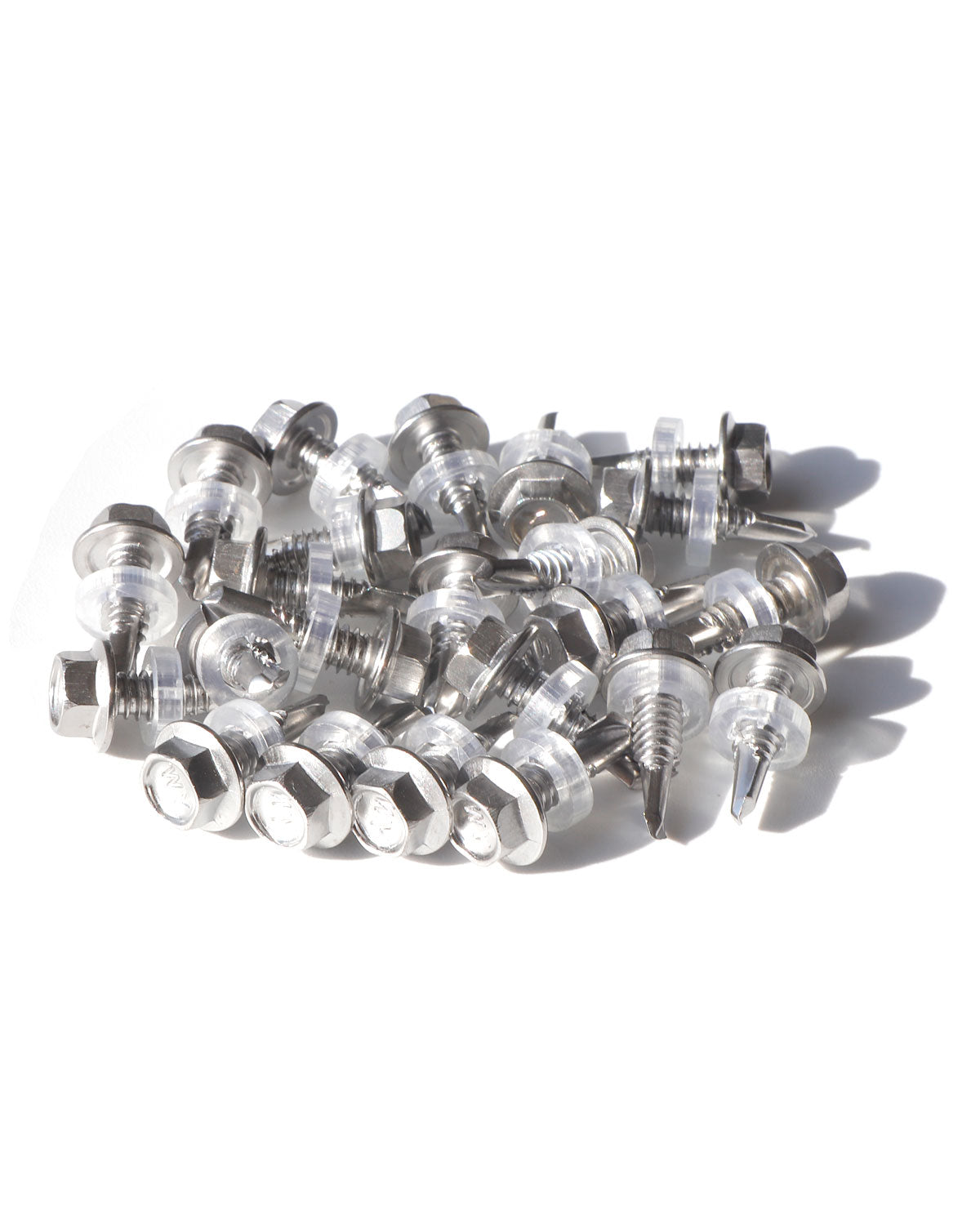 IMScrews 25 шт. # 14 x 3/4 дюйма, самосверлящие винты с шестигранной головкой из нержавеющей стали, винты из нержавеющей стали 410 с полной резьбой для листового металла Tek