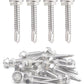 IMScrews 25 шт. # 14 x 1-1/2 дюйма самосверлящие винты с шестигранной головкой из нержавеющей стали, винты Tek из нержавеющей стали с полной резьбой из нержавеющей стали 410