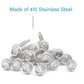 IMScrews 25 шт. # 14 x 1-1/2 дюйма самосверлящие винты с шестигранной головкой из нержавеющей стали, винты Tek из нержавеющей стали с полной резьбой из нержавеющей стали 410