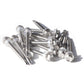 IMScrews 50pcs #12 x 2" Stainless Hex Washer Head Self Drilling Screws, 410 Stainless Steel Full Thread Sheet Metal Tek Screws