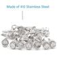 #12 x 1" Stainless Hex Washer Head Self Drilling Screws (25pcs), Stainless Steel 410 Fully Threaded Sheet Metal Tek Self-Tapping Screw by IMSCREWS
