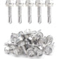 IMScrews 100pcs #12 x 1" Stainless Hex Washer Head Self Drilling Screws, 410 Stainless Steel Full Thread Sheet Metal Tek Screws