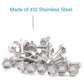 IMScrews 25pcs #10 x 3/4" Stainless Hex Washer Head Self Drilling Screws, 410 Stainless Steel Full Thread Sheet Metal Tek Screws