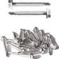 IMScrews 50 шт. # 10 x 1-1/2 дюйма самосверлящие винты с шестигранной головкой из нержавеющей стали, винты из нержавеющей стали 410 с полной резьбой для листового металла Tek