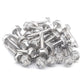 IMScrews 50 шт. # 10 x 1 дюйм, самосверлящие винты с шестигранной головкой и шайбой из нержавеющей стали, винты из нержавеющей стали 410 с полной резьбой для листового металла Tek