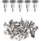 IMScrews 25 шт. # 12 x 3/4 дюйма, самосверлящие винты Phillips с плоской головкой из нержавеющей стали, винты из нержавеющей стали 410 с полной резьбой для листового металла Tek, винты по дереву и металлу
