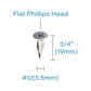 IMScrews 25 шт. # 12 x 3/4 дюйма, самосверлящие винты Phillips с плоской головкой из нержавеющей стали, винты из нержавеющей стали 410 с полной резьбой для листового металла Tek, винты по дереву и металлу
