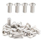 M6 x 1/2"(12mm) Button Head Socket Cap Bolts Screws 100pcs, 18-8 Stainless Steel 304 Allen Hex Drive Fully Thread Machine Screw ISO7380 | by IMSCREWS