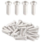 M6 x 1" Button Head Socket Cap Bolts Screws (50pcs) 18-8 Stainless Steel 304 Allen Hex Drive Fully Thread Machine Screw ISO7380 | by IMSCREWS